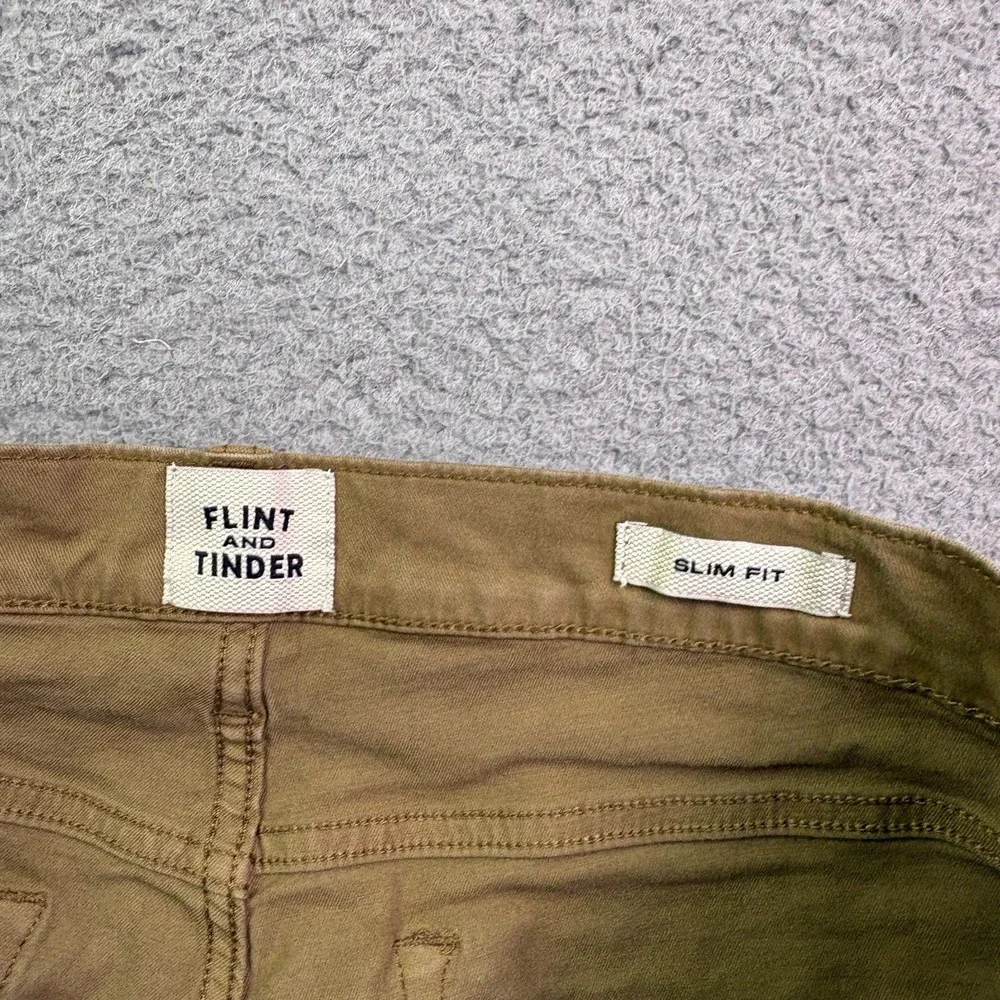 Flint And Tinder Pants Mens 30x29 Beige Khaki Minimalist Outdoor Slim Fit - Picture 3 of 11